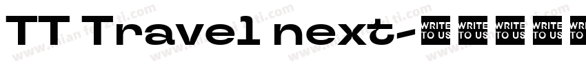 TT Travel next字体转换